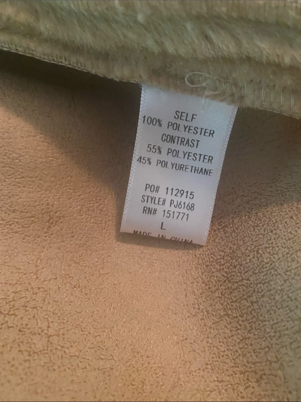 Le Lis Tan Faux Shearling Toggle Coat with Dark Trim - Picture 5 of 7